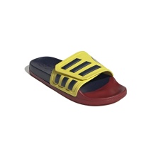 adidas Slides Adilette TND (Velcro Closure, Cloudfoam Midsole) Yellow/Navy Blue